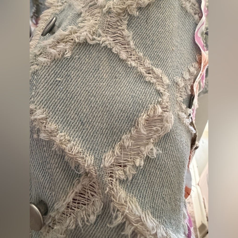 Pol Floral Patchwork Jean Jacket - image 5